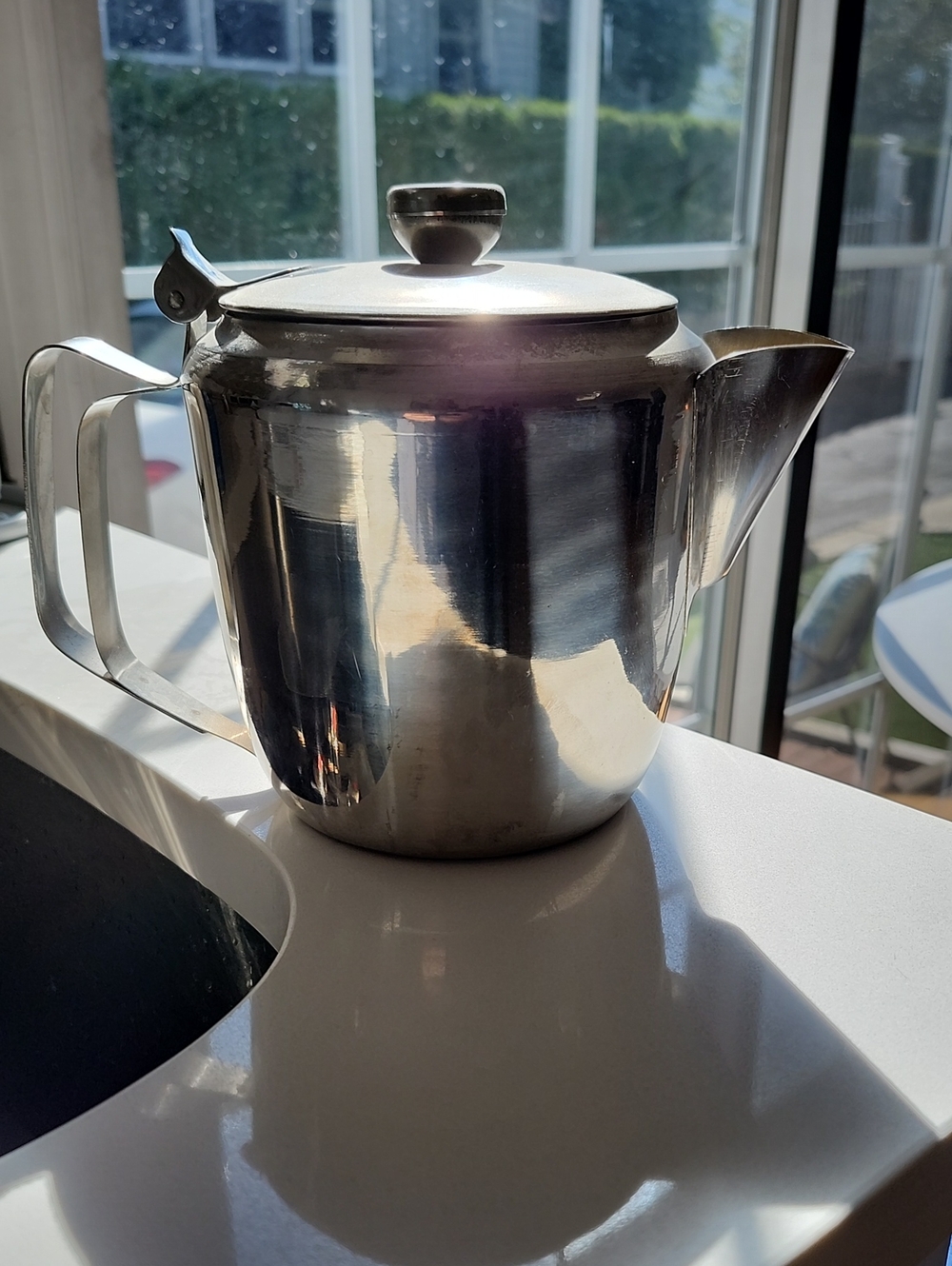 Stainless Steel Tea/Coffee Pot - Silver